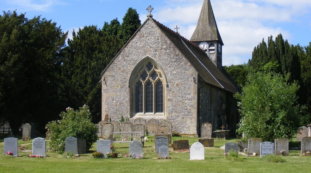 Church of St Andrew in Wootton Rivers, seen from the north east.