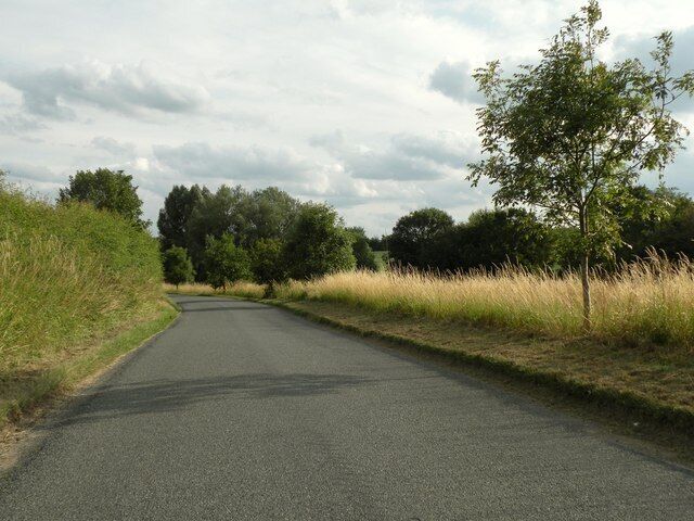 The road to Denston from Wickham Street