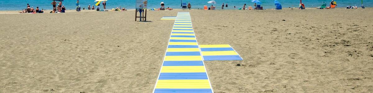 Tarquinia showing a sandy beach