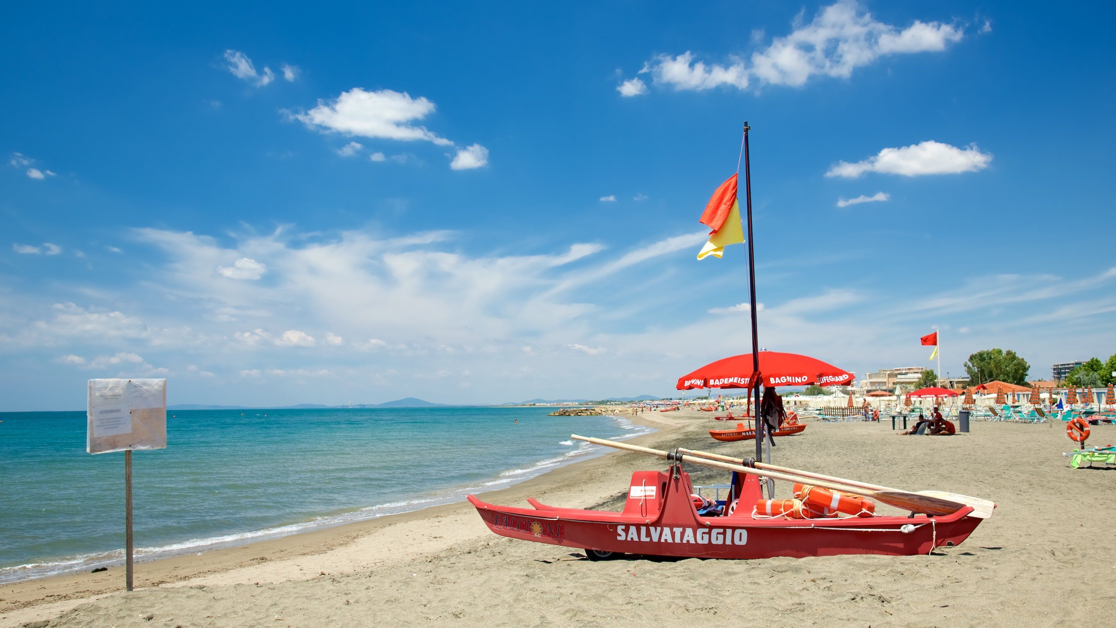 Tarquinia cho thấy bãi biển