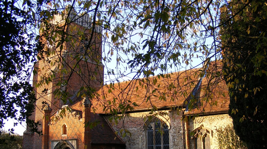 St Peter's parish church, Charsfield, Suffolk, England, seen from the southeast