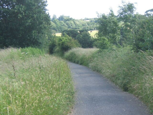 Park Lane (not for traffic) near Charsfield, looking south
