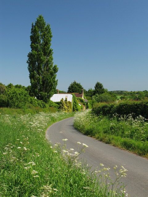 Gallow Hill House Looking east along Holmebeck Lane.