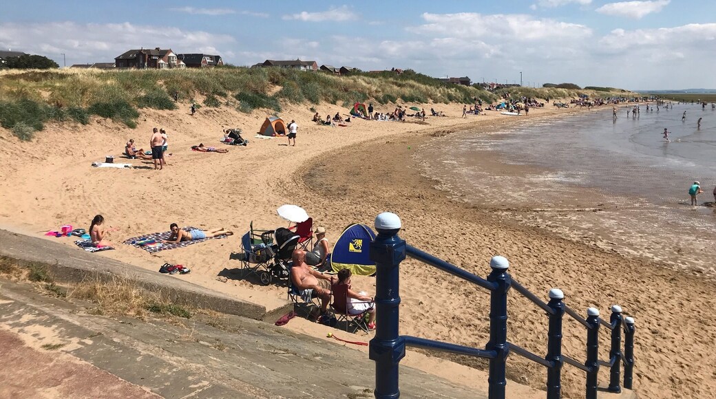 Lovely beach to play on.If you want a paddle make sure you check the tide times first or pack your hiking gear,cos tide goes out a long way.