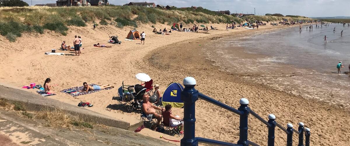 Lovely beach to play on.If you want a paddle make sure you check the tide times first or pack your hiking gear,cos tide goes out a long way.