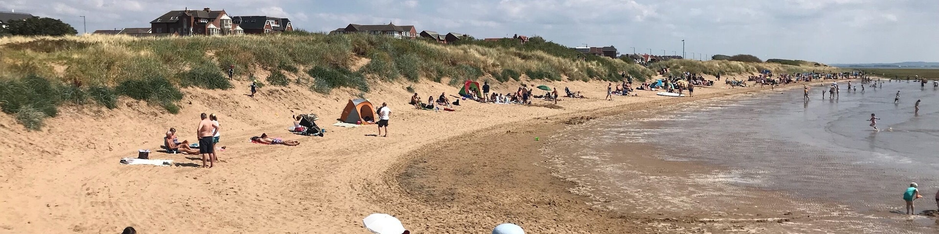 Lovely beach to play on.If you want a paddle make sure you check the tide times first or pack your hiking gear,cos tide goes out a long way.