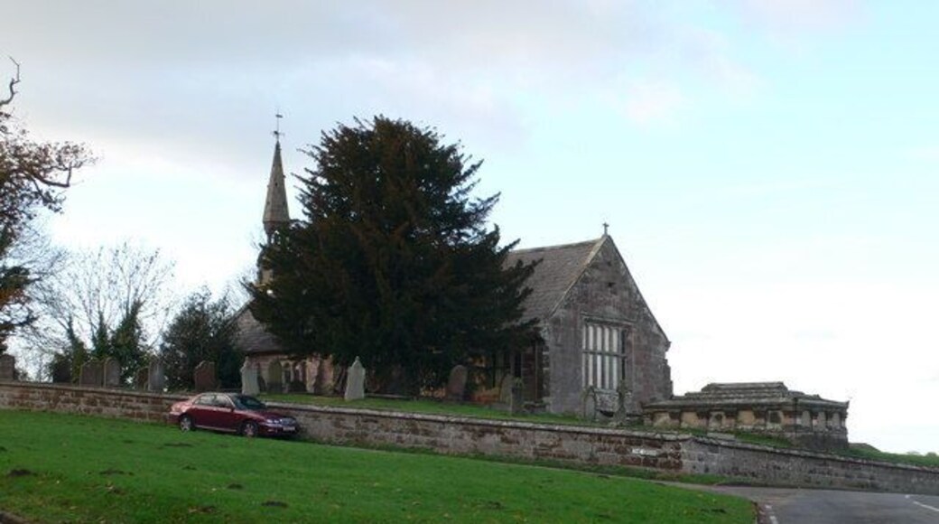 All Saints Church, Harthill The present church was built in 1609 but there was a church on this site in 1280. It is now disused. At the eastern end of the churchyard near the road there is a mauseleum to the Barbour family of Bolesworth Castle.