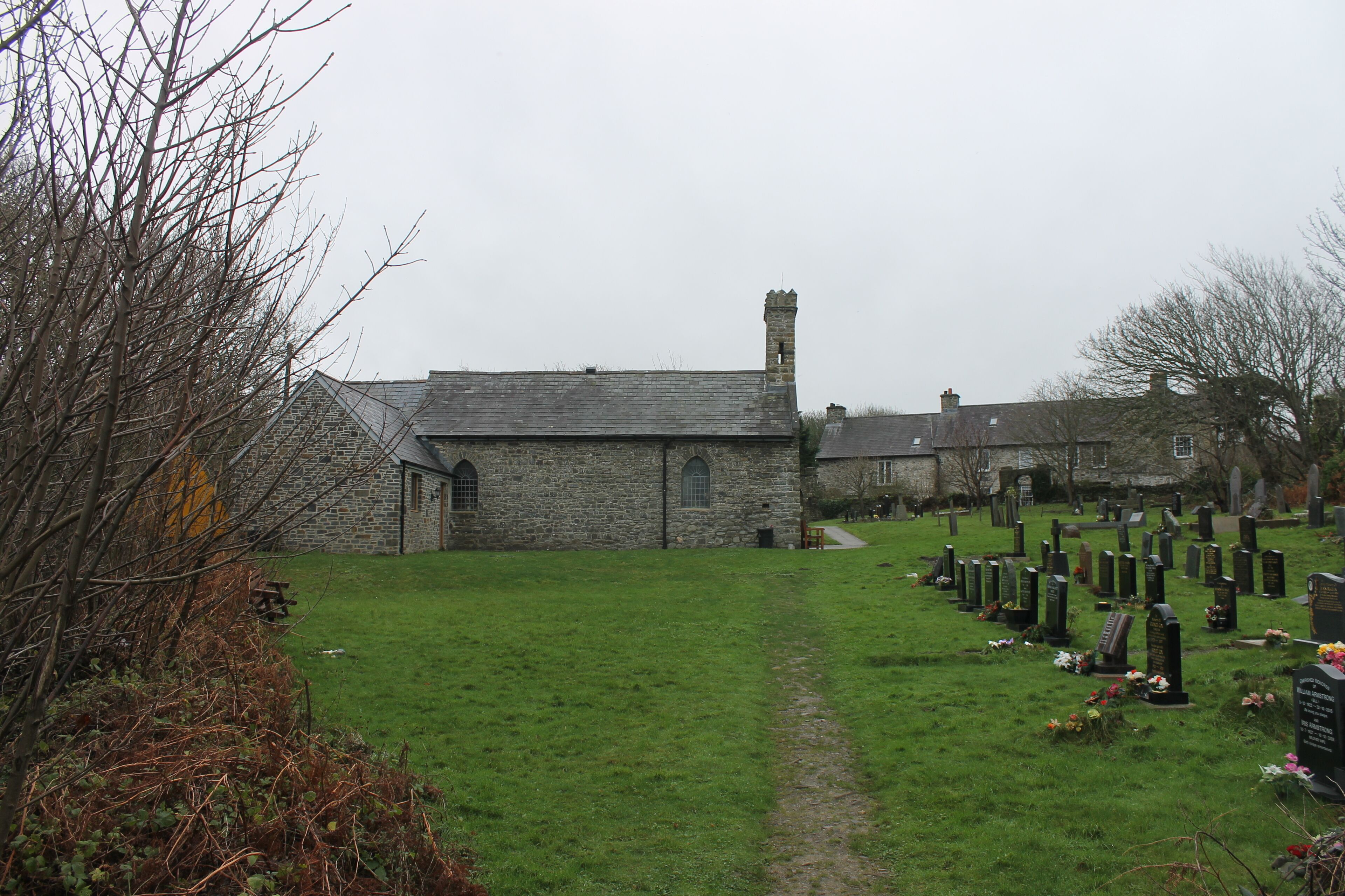 The church of Llanina, near Ceinewydd (New Quay), Ceredigion.
