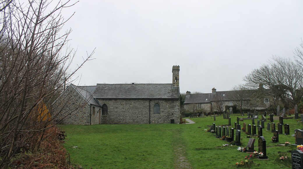 The church of Llanina, near Ceinewydd (New Quay), Ceredigion.