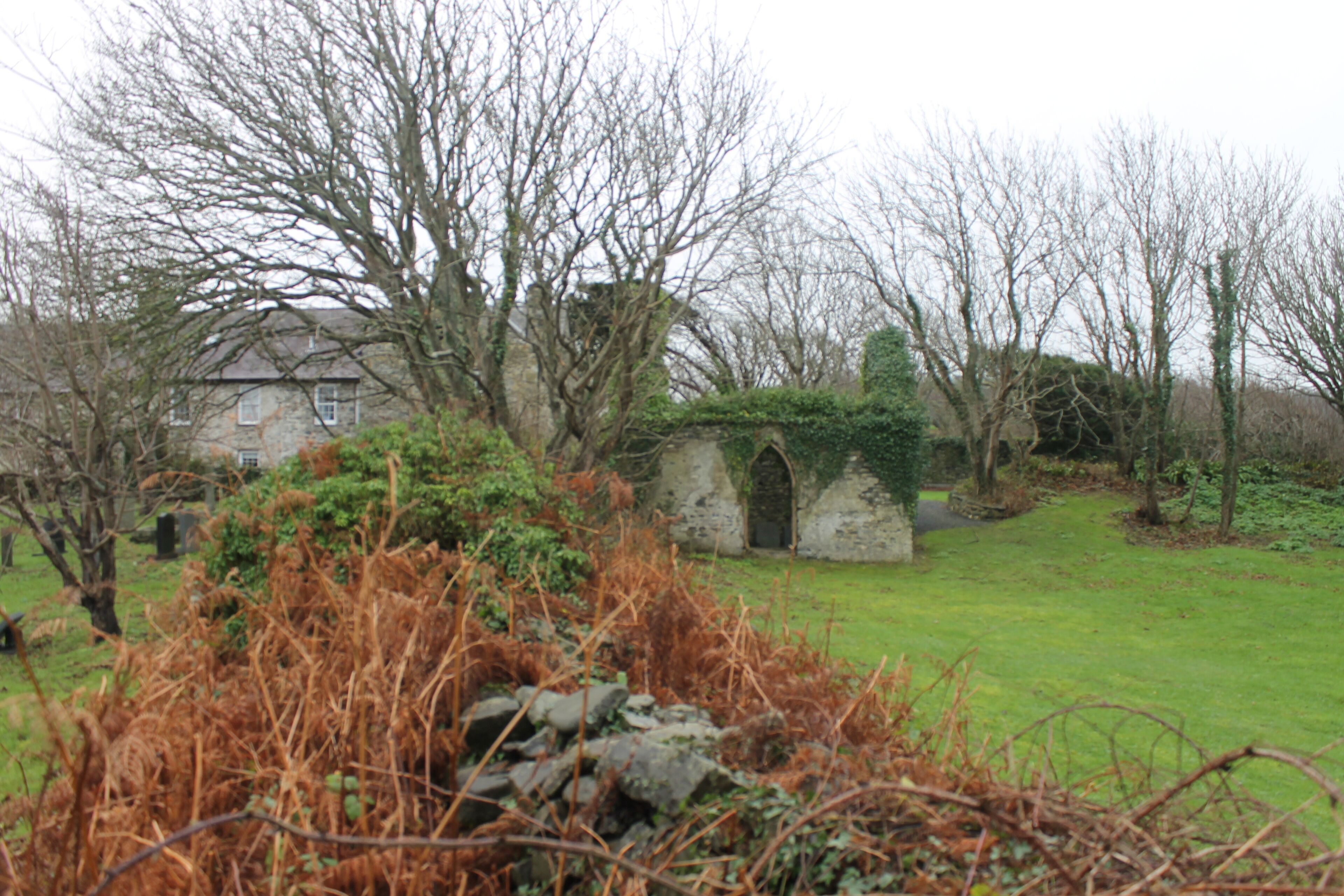 The church of Llanina, near Ceinewydd (New Quay), Ceredigion.