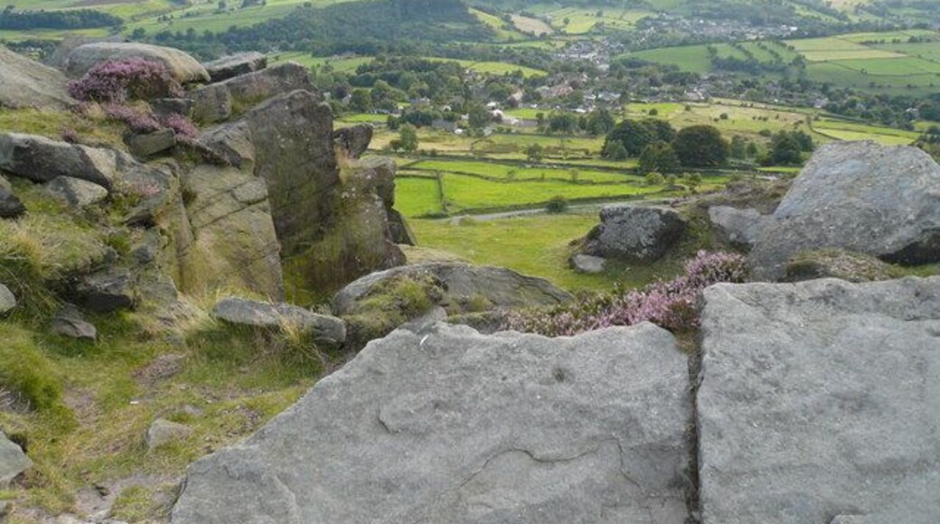 Curbar Village - View From Curbar Edge