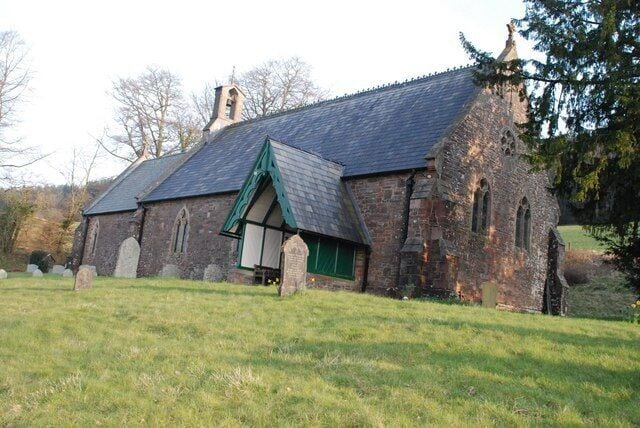 St James's parish church, Upton, Somerset, seen from the northwest