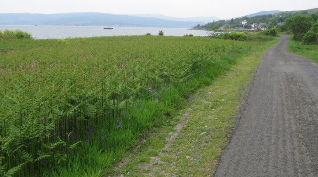 Shore road, Kilcreggan Seabus headind for Kilcreggan pier.
