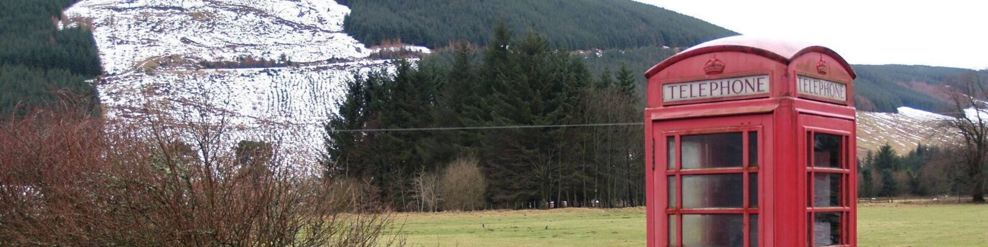 Phone Box next to Boston Hall This is a more up to date version of an earlier picture submitted by myself. Can you spot the differences ?