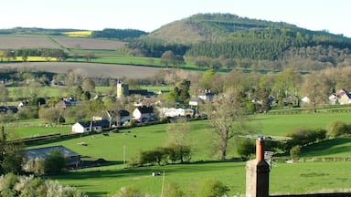 Clunbury village from Clunbury Hill