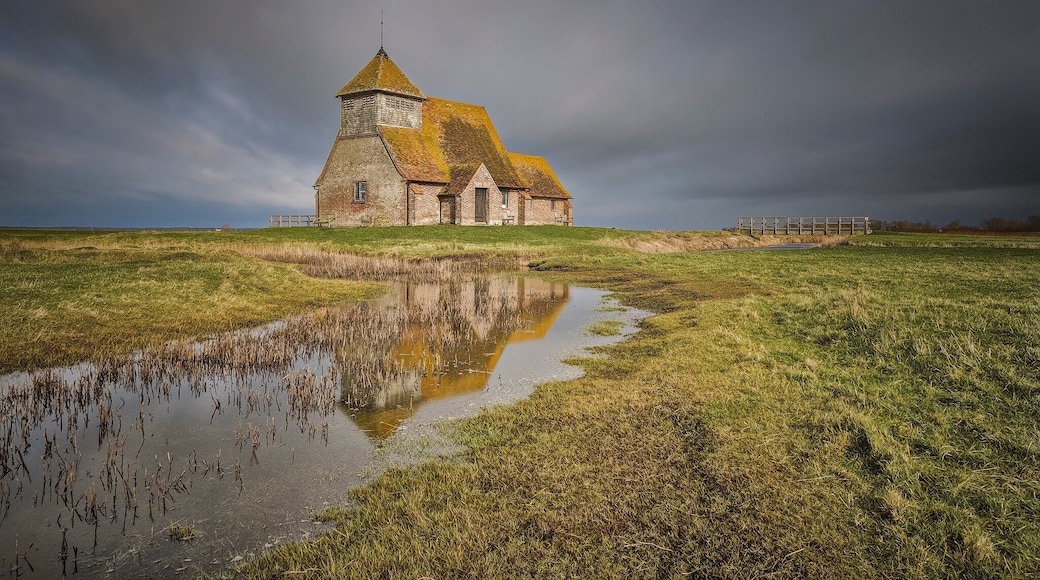 St Thomas a Becket Church is a strange location, a church left standing in the middle of a field now that the village that used to surround the church has long since disappeared.