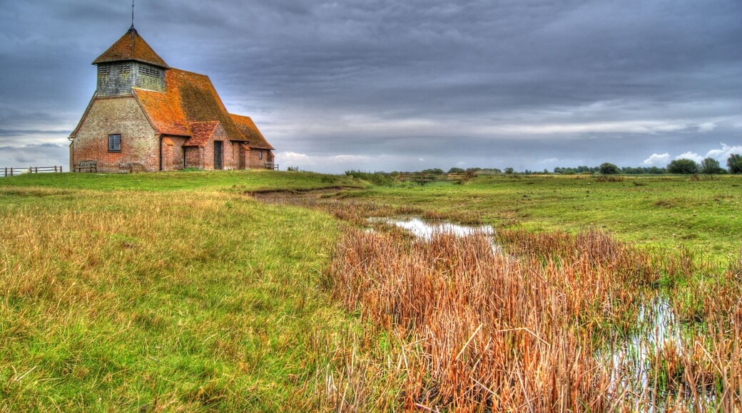 Church of St Thomas a Becket and mounting block attached