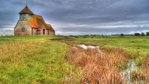 Church of St Thomas a Becket and mounting block attached