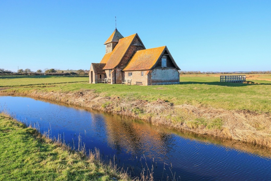 This beautiful little Church is situated in a remote part of the Romney Marsh.