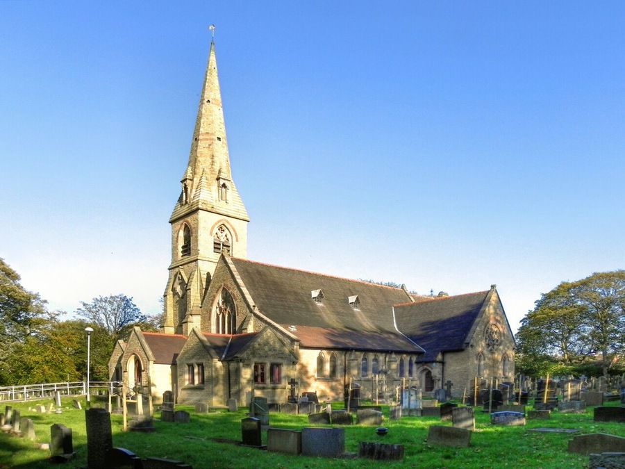 Photograph of St Chad's Church, Romliey, Greater Manchester, England