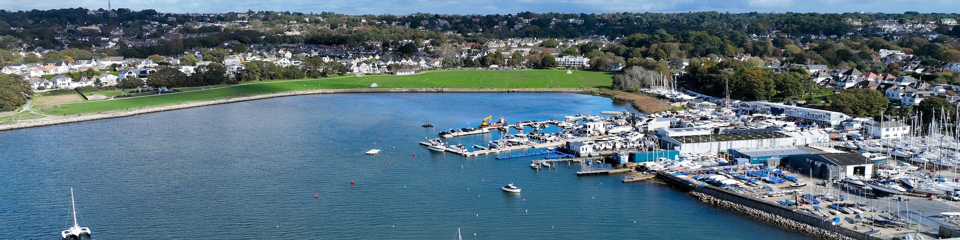 Parkstone marina and Parkstone yacht club in Sandbanks , Poole, Dorset, UK