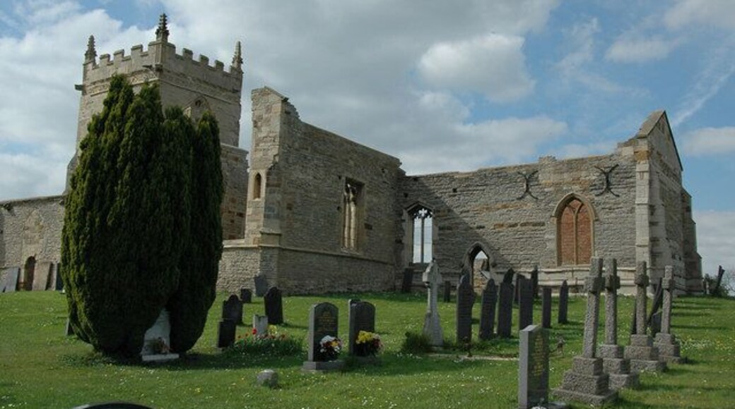 St. Mary's Church, Colston Bassett Beautiful Church, Churchyard still in use occasionally.