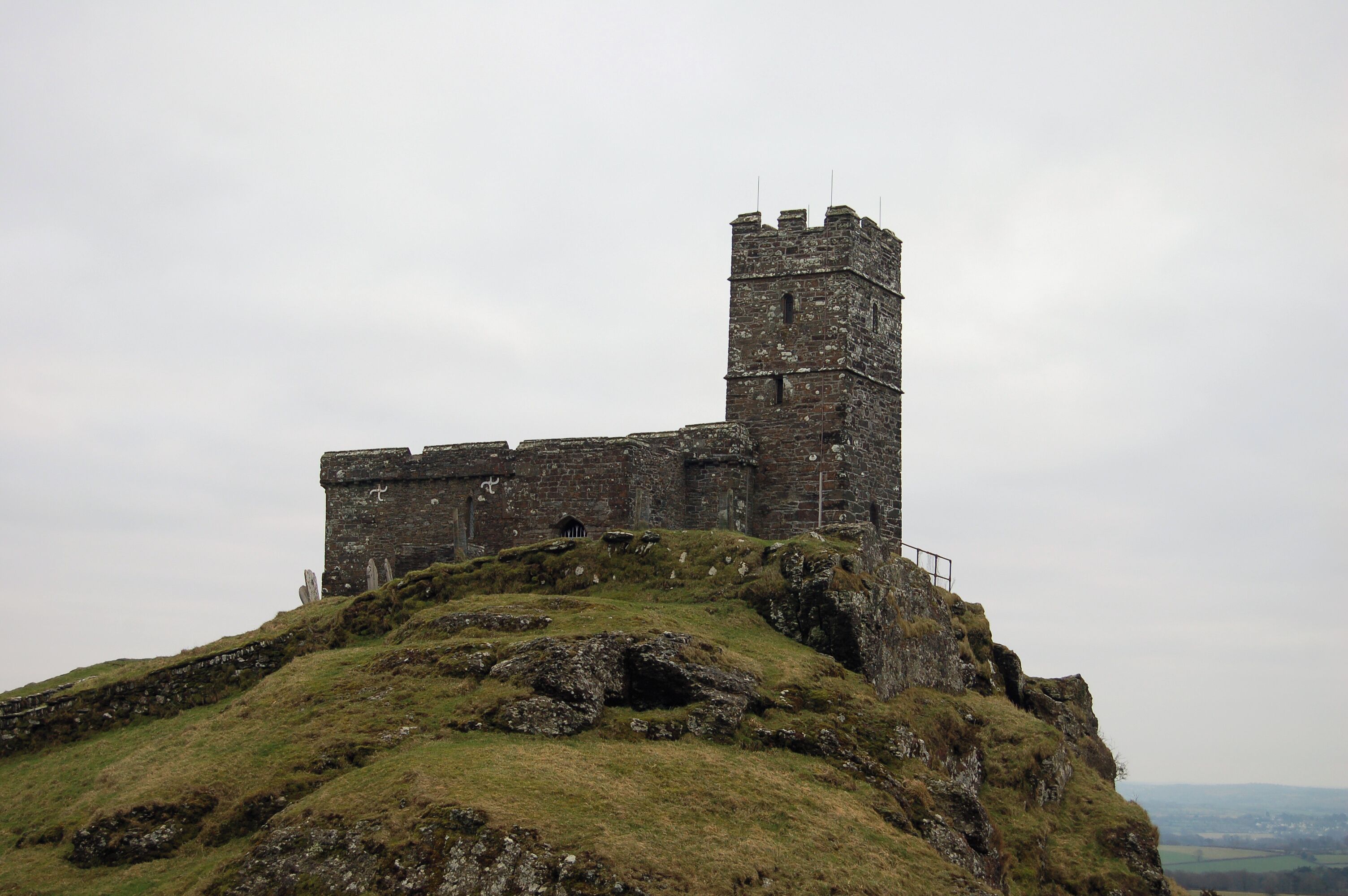 St Michael's church on Brent Tor on the Western edge of Dartmoor.
