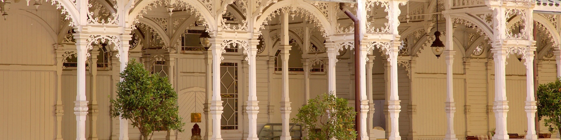 Karlovy Vary mostrando elementos patrimoniales