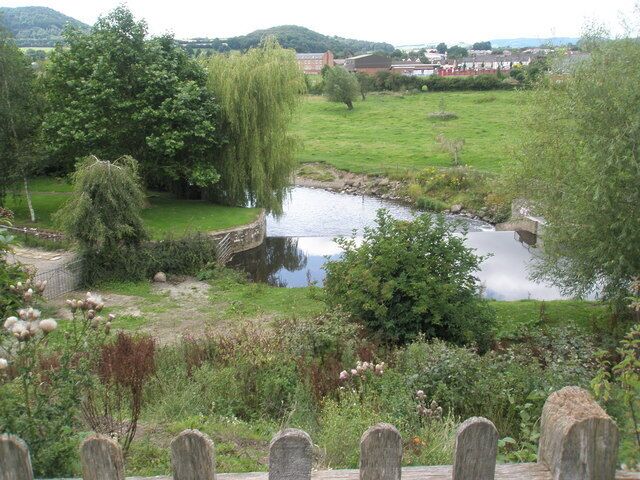 The River Onny as seen from Halford Churchyard