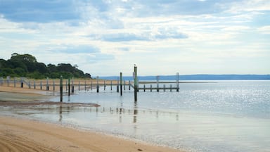 Cowes which includes a beach