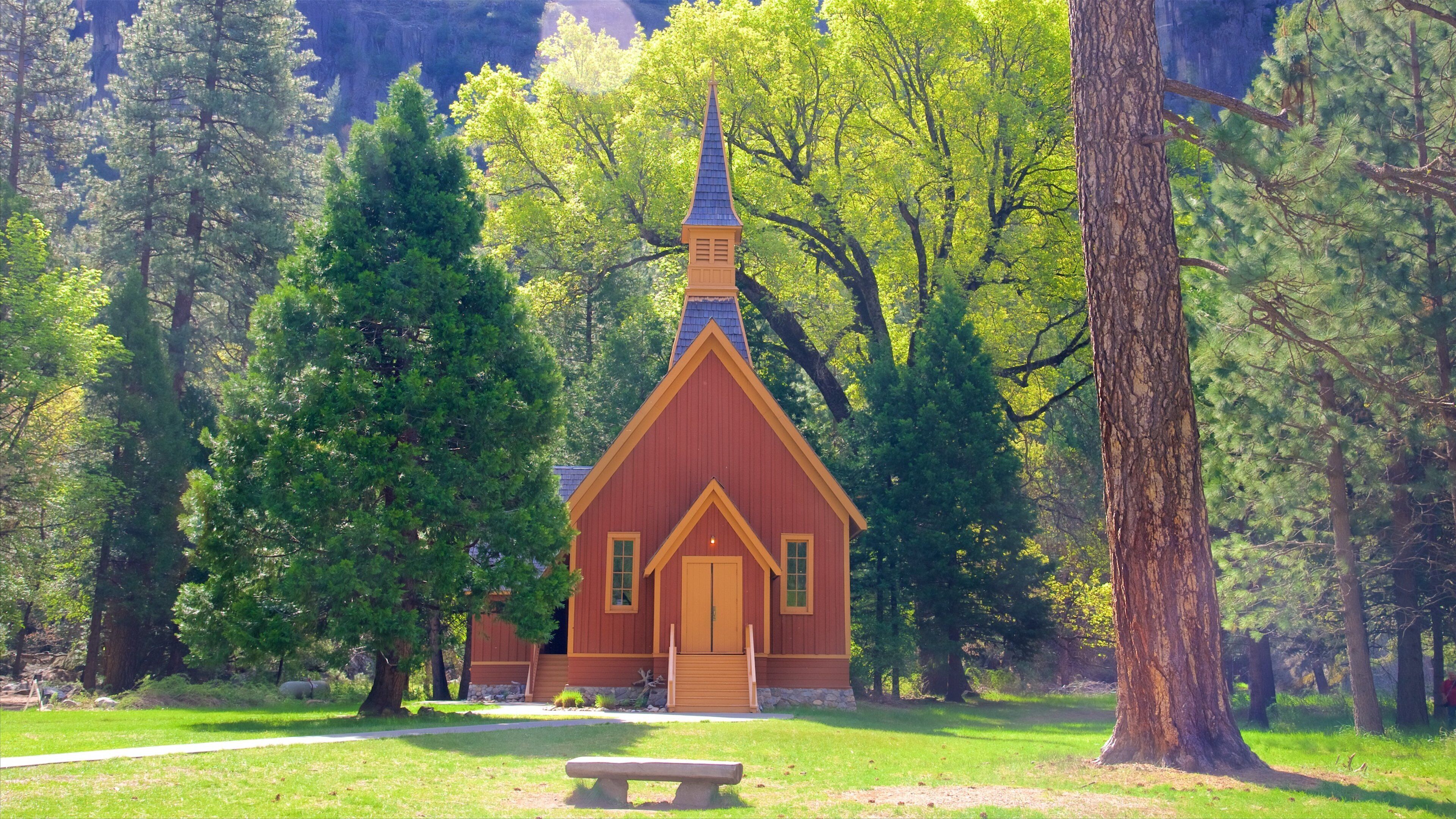 Yosemite National Park og byder på en kirke eller en katedral
