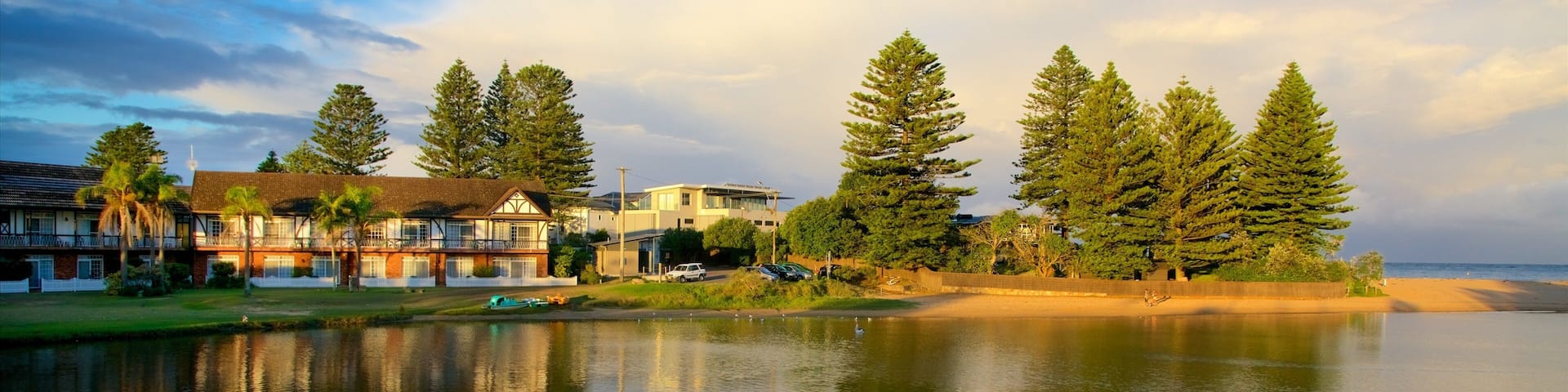 Terrigal featuring a sandy beach and a bay or harbour