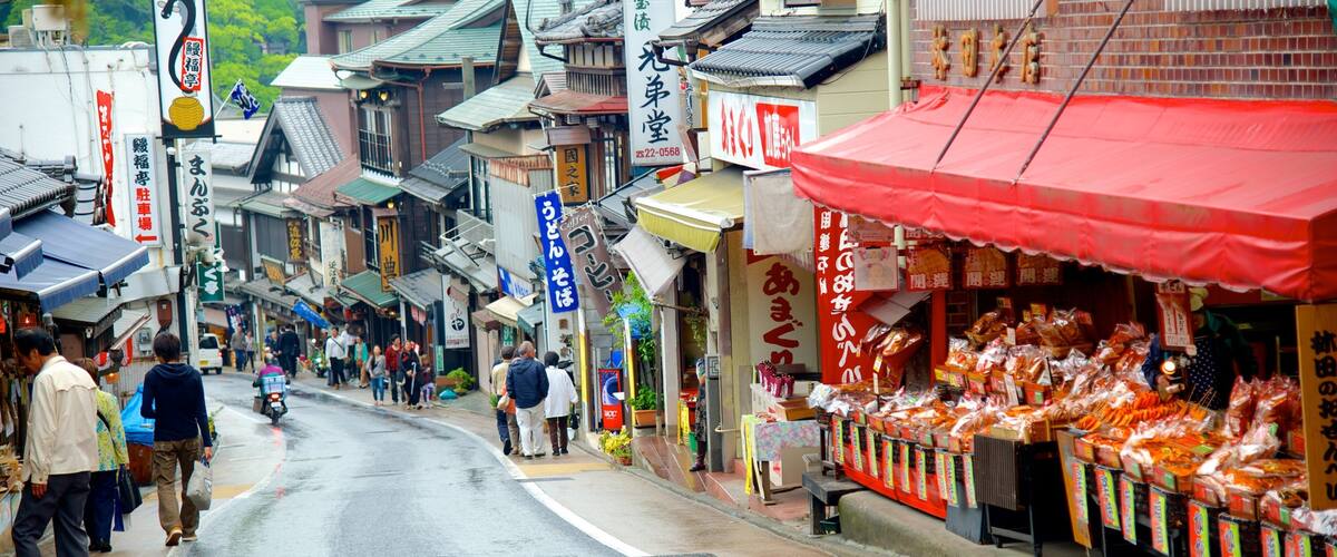 Narita featuring street scenes and markets