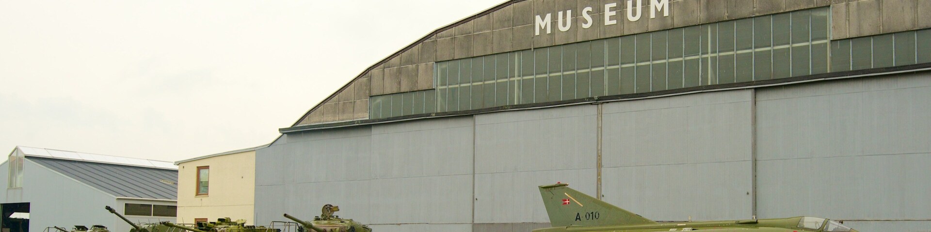 Limfjord featuring signage and military items