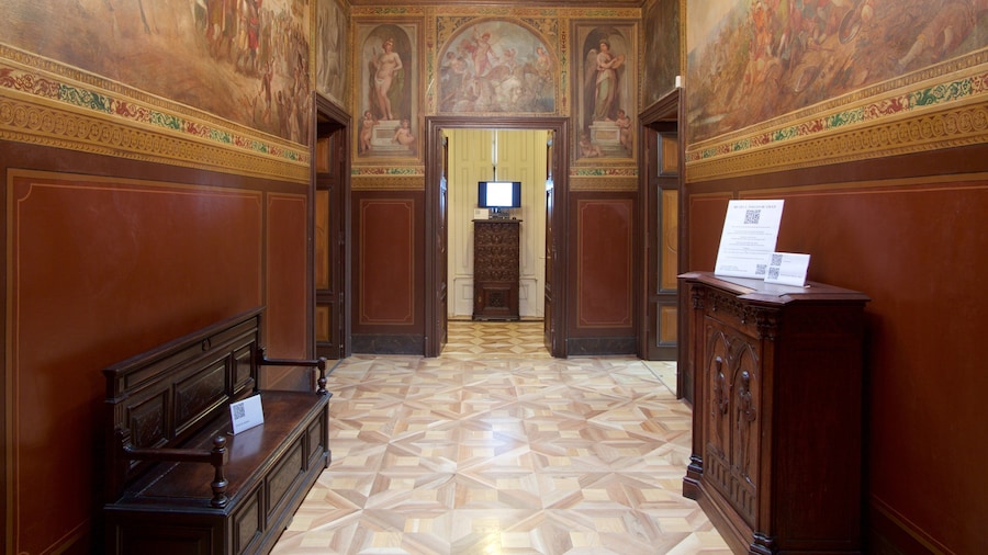 Bucharest featuring interior views and art