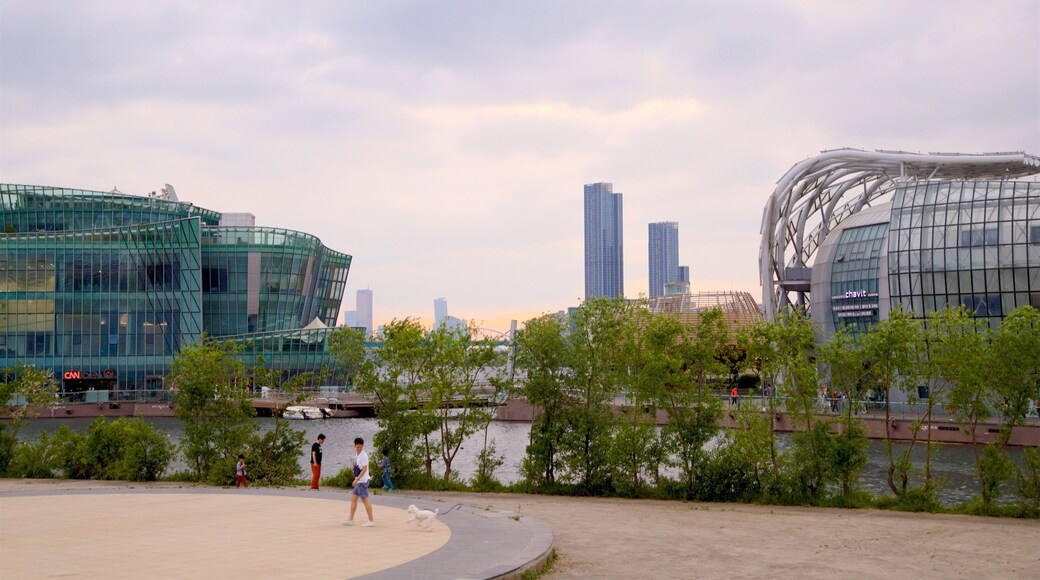 Seocho-gu presenterar en stad, ett höghus och modern arkitektur