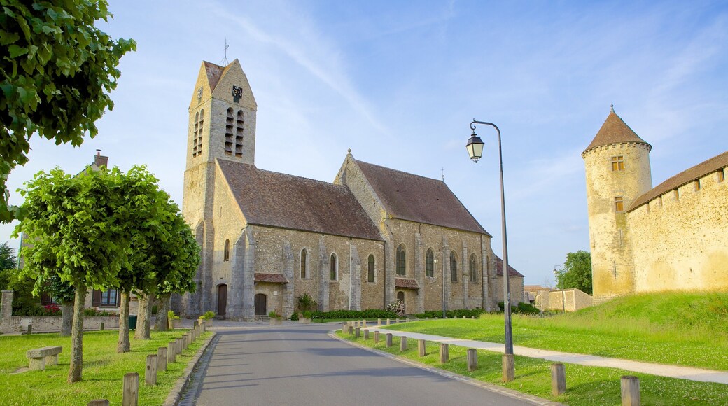 Melun qui includes scĂšnes de rue et patrimoine historique