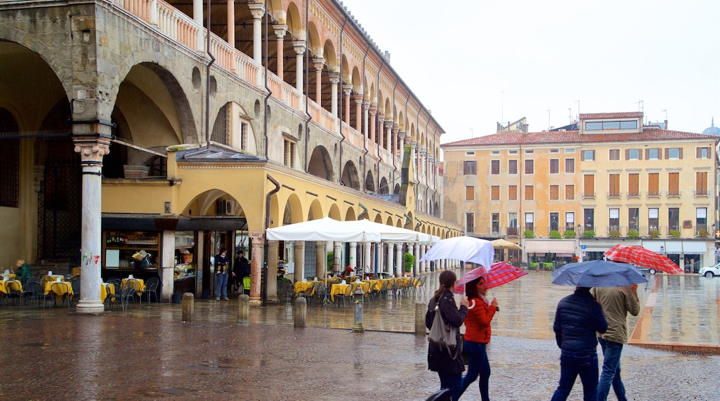 Padova som viser en plads eller et torv og gadeliv såvel som en lille gruppe mennesker