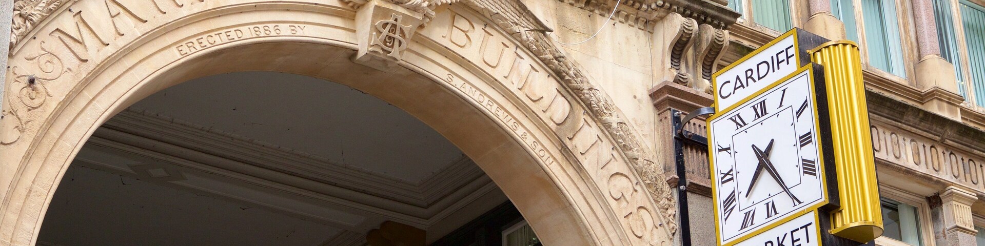 Cardiff featuring signage