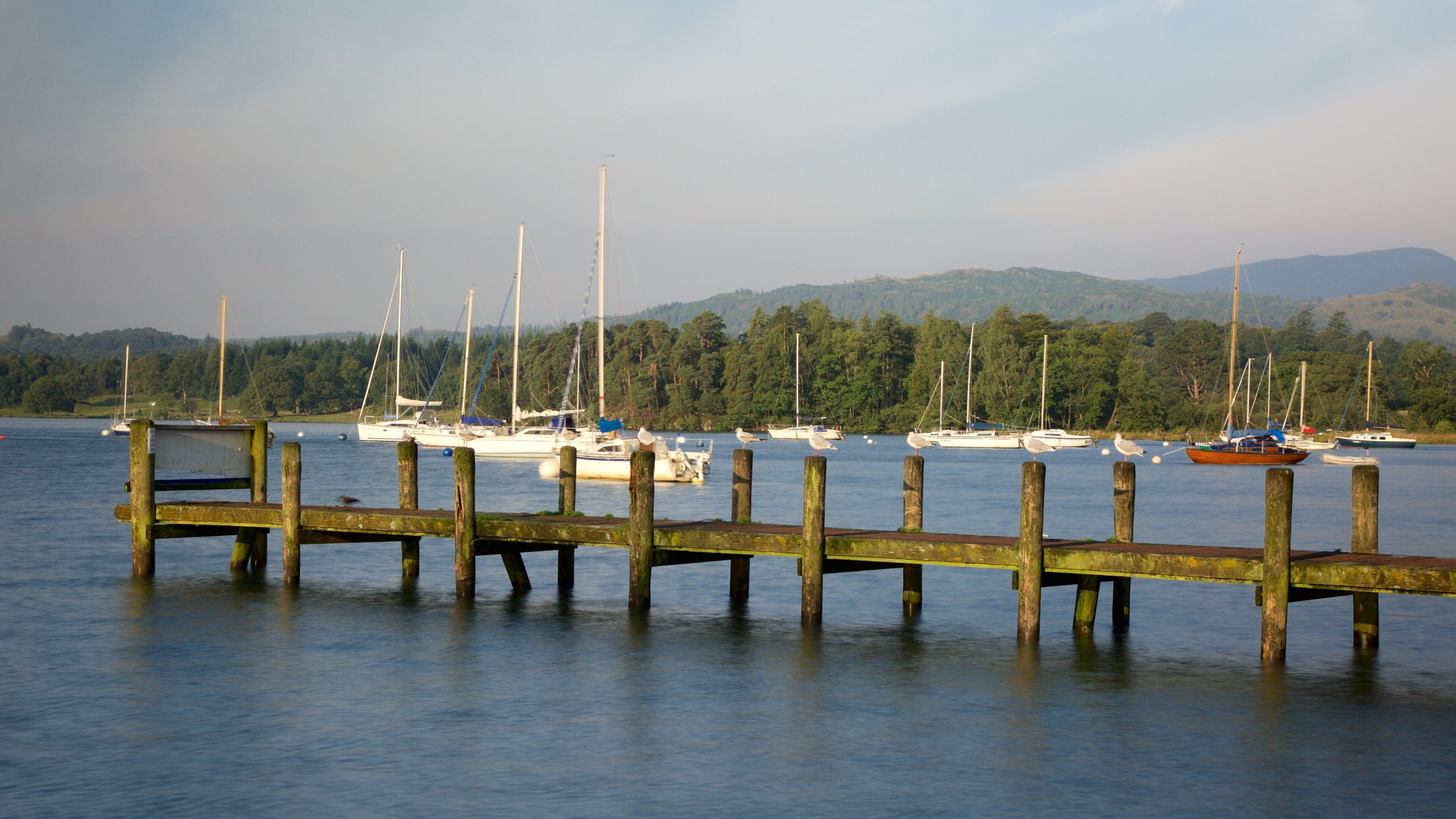 Ambleside das einen Bootfahren und See oder Wasserstelle