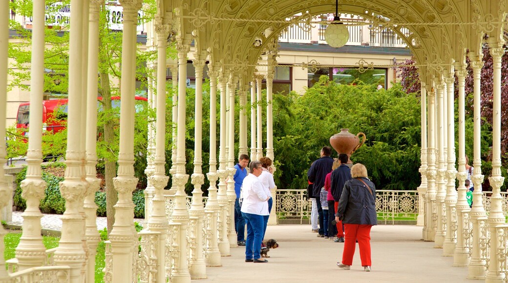 Park Colonnade featuring a park as well as a small group of people