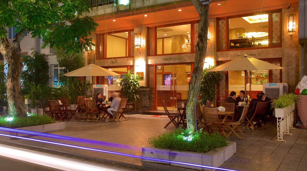 Hanoi which includes dining out as well as a small group of people