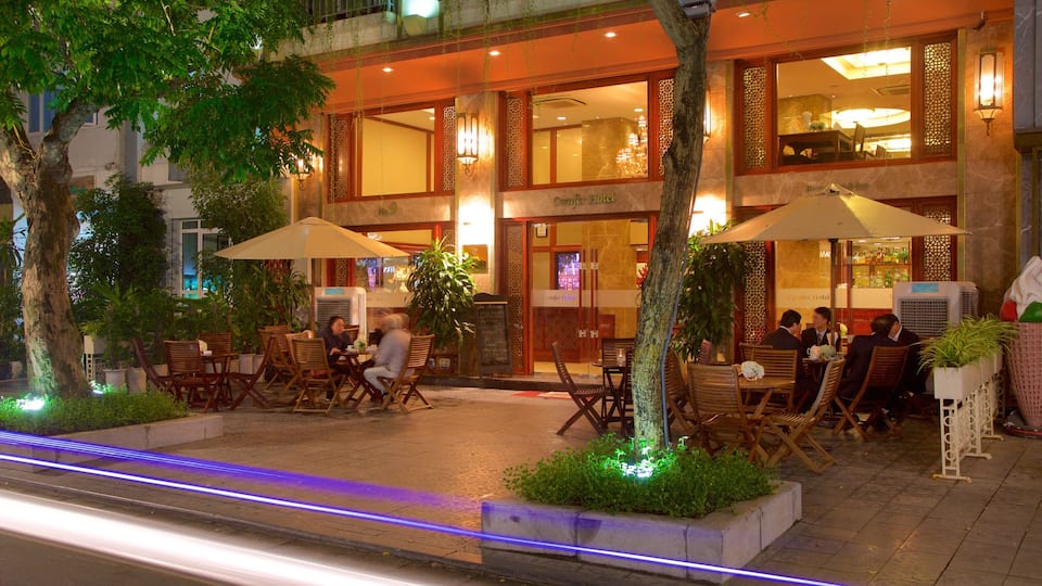 Hanoi which includes dining out as well as a small group of people