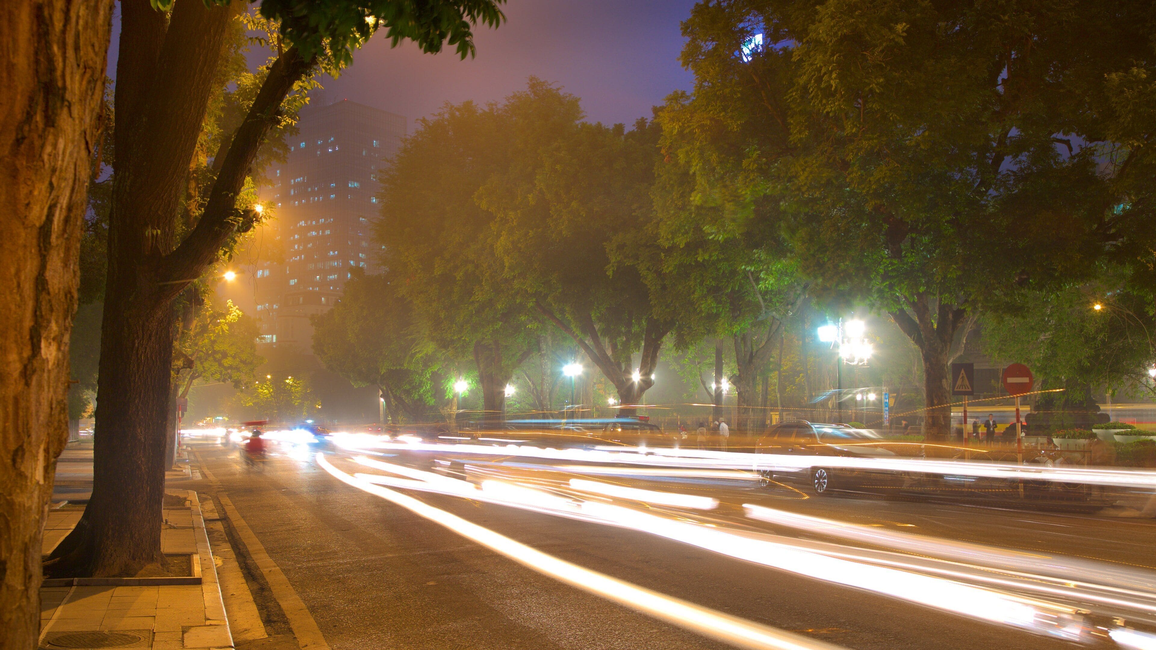 하노이 이 포함 거리 풍경