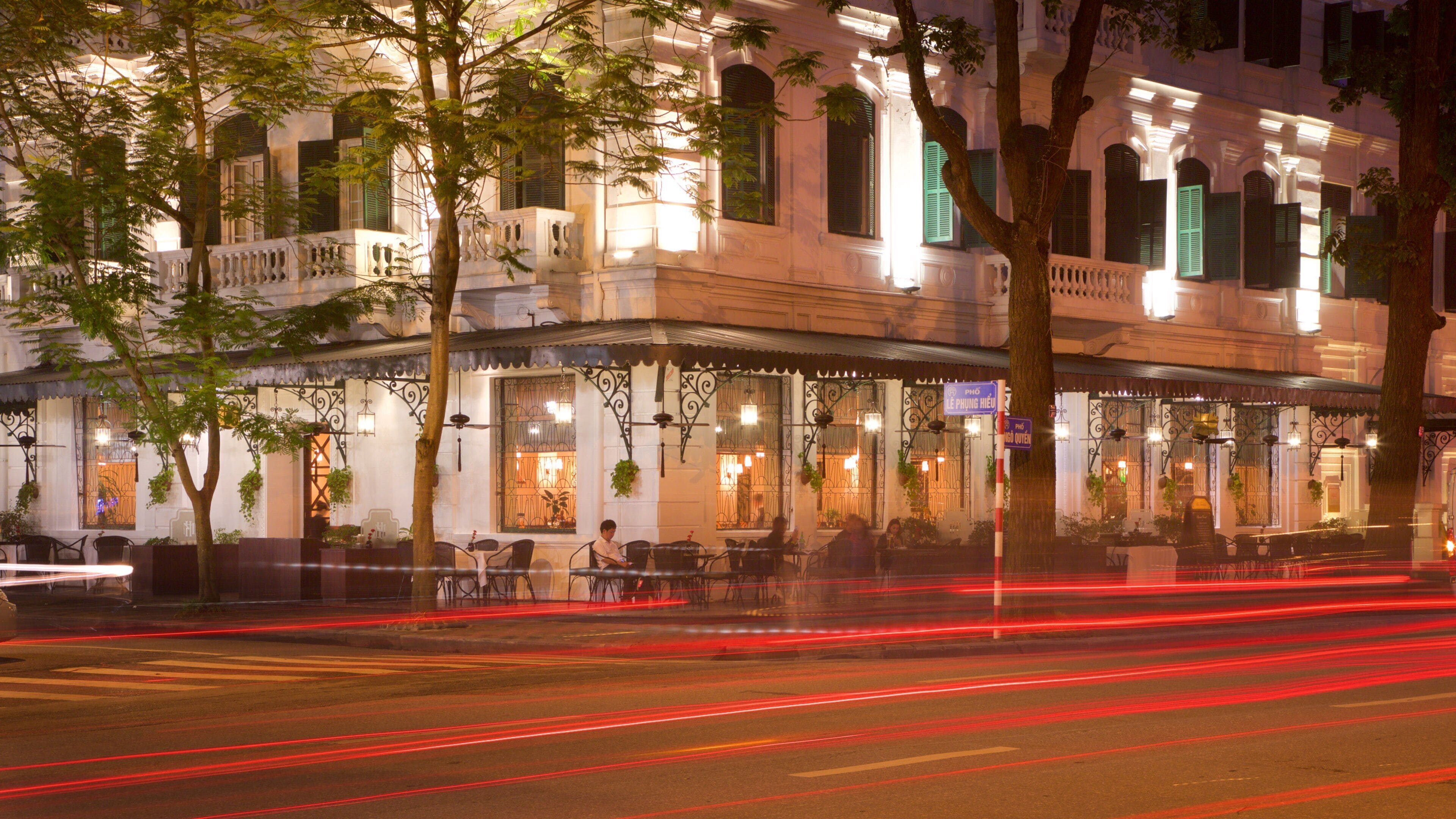 Hanoi which includes street scenes and heritage architecture