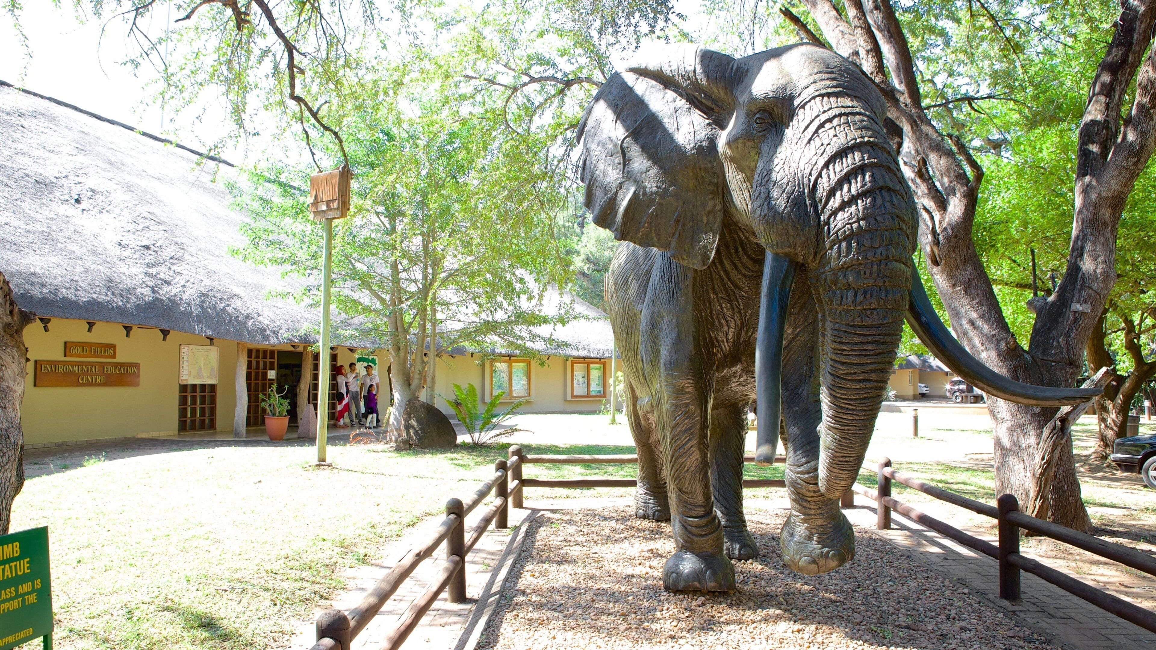 Mpumalanga - Limpopo som viser landdyr, dyr fra zoologisk have og en statue eller en skulptur