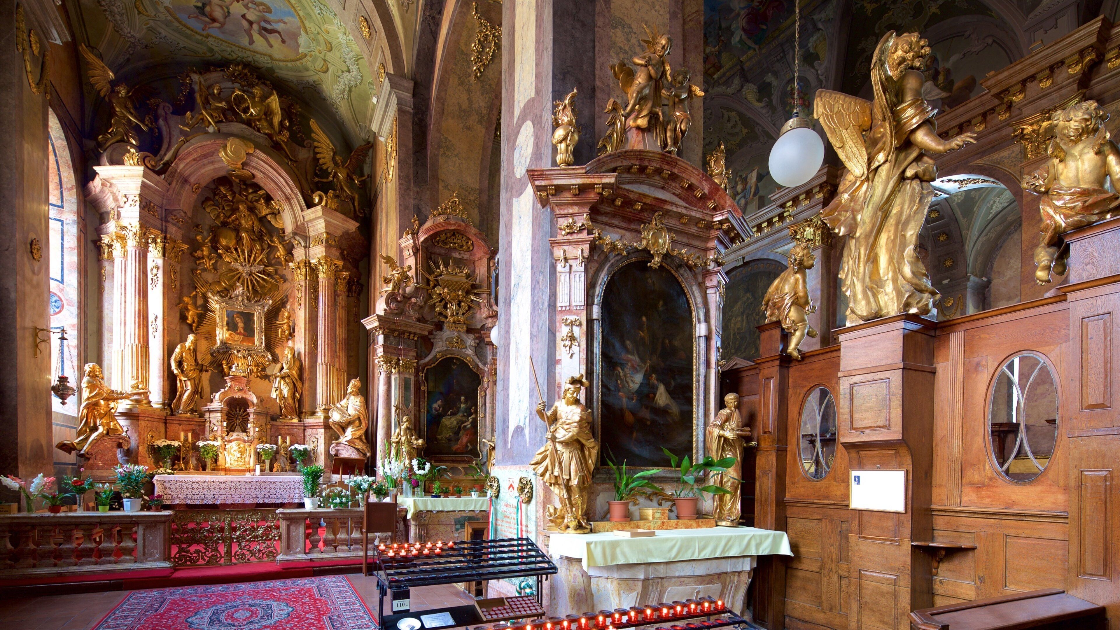 Gyor featuring a church or cathedral, interior views and religious elements