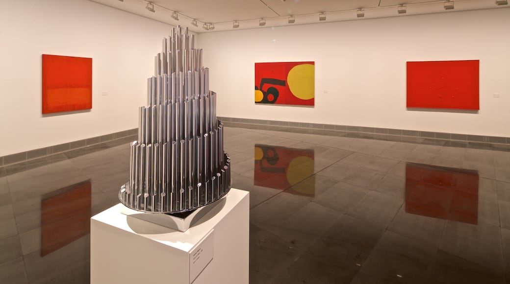 Pamplona which includes art and interior views