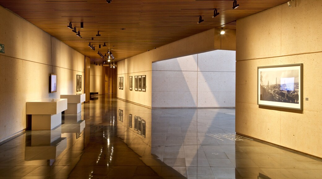 Pamplona showing interior views and art