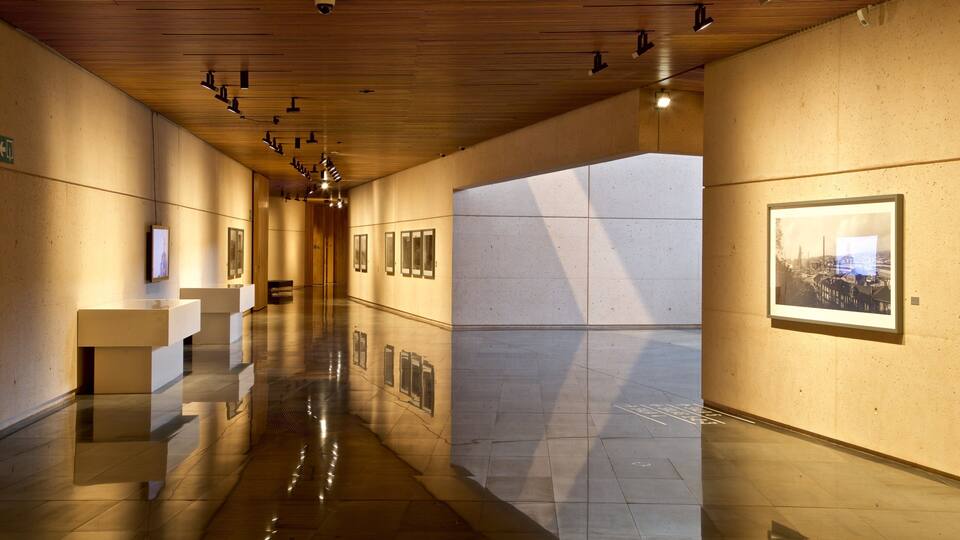 Pamplona showing interior views and art